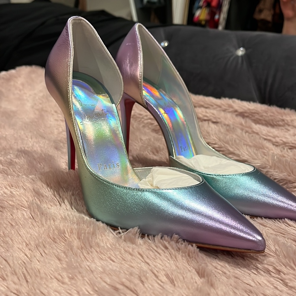 CHRISTIAN LOUBOUTIN IRIZA 100 LEATHER PUMP - Picture 8 of 8
